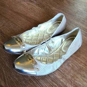 NWOT Michael Kors Gold Flats